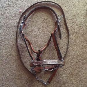 Western horse show halter